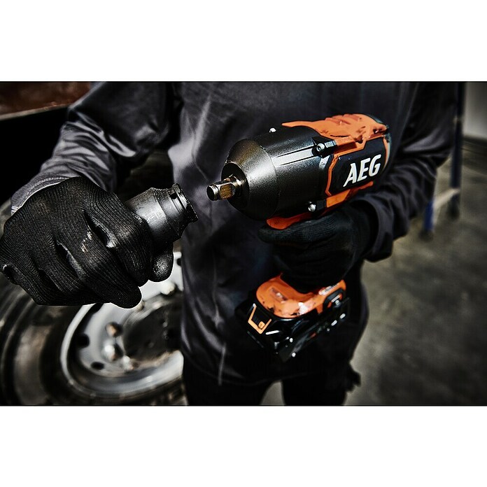 AEG Pro 18V Llave de impacto de batería BSS 18HTF12B (18 V, Sin batería, 1.220 Nm) | BAUHAUS