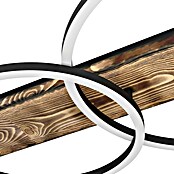 Eglo Boyal Plafón LED (24 W, 78 x 40 x 9 cm, Madera/Claro, Blanco cálido, Número de bombillas: 2 ud.) | BAUHAUS