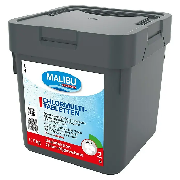 Malibu Multifunktionstabs 200 gGeeignet für: Desinfektion, 5 kg