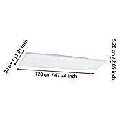 Eglo LED panel TURCONA-Z  (31,8 W, Do x Š x V: 120 x 30 x 5 cm, Bele barve, RGB) | 3016 - Deckenleuchte | CACB - Deckenleuchten | CAC - Indoorleuchten | CA - Beleuchtung | C - Elektro | BAUHAUS