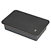 Weber Works Aufbewahrungsbox mit Schneidebrett (L x B x H: 36 x 24 x 2 cm, Kunststoff, Braun/Grau) | BAUHAUS