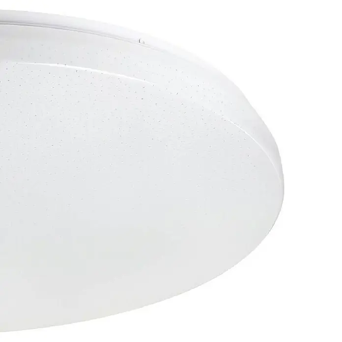 Eglo connect.z LED-Deckenleuchte rund TOTARI-Z - 44,8 W, Ø x H: 530 mm x 7 cm, Weiß - Nahaufnahme einer runden, weißen Deckenleuchte mit feinen Punktmustern für eine elegante Beleuchtungslösung.