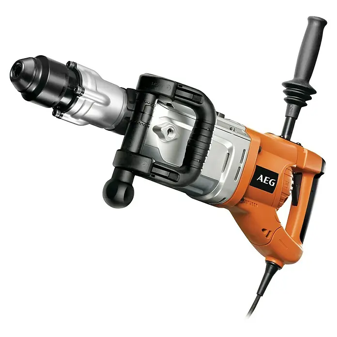 AEG Kombihammer PN 11E - 1.700 W, 20 J, SDS-Max-Aufnahme - AEG orange-silberner Bohrhammer mit schwarzen Griffen und Bohrfutter für schwere Bohr- und Abbrucharbeiten.