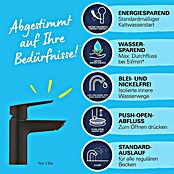 Grohe Start Wastafelkraan S-Size (Afvoer armatuur: 109 mm, Mat) | BAUHAUS