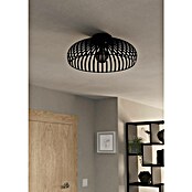 Eglo Deckenleuchte rund MOGANO 3 (40 W, Ø x H: 43 x 18 cm, Schwarz, Schwarz, E27) | BAUHAUS