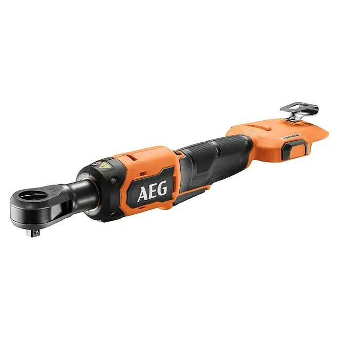 AEG Pro 18V Akku-Ratschenschrauber BSS 18R38BL - 18 V, Ohne Akku, Max. Drehmoment: 74 Nm - Orange-schwarzer AEG Akku-Knarre mit 3/8-Zoll-Antrieb.
