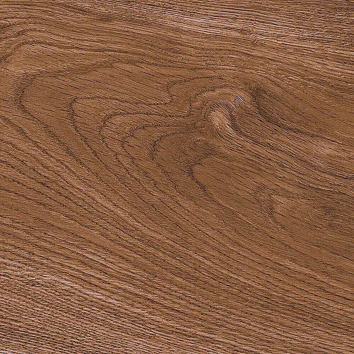 Atlas Concorde Solution Living Nature Feinsteinzeugfliese Twist Amber - 22,5 x 90 cm, Braun, Matt - Nahaufnahme einer braunen Holzoberfläche mit deutlich sichtbarer Maserung, ideal für Möbel oder Fußböden.