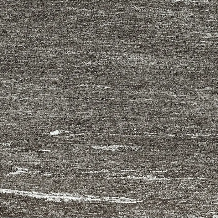 Marazzi Terrassenfliese Esterno 20T Davos - 40 x 120 x 2 cm, Anthrazit, Matt - Abstraktes Bild einer grauen Textur mit horizontalen Linien, die sich für Hintergründe oder Oberflächen eignet.