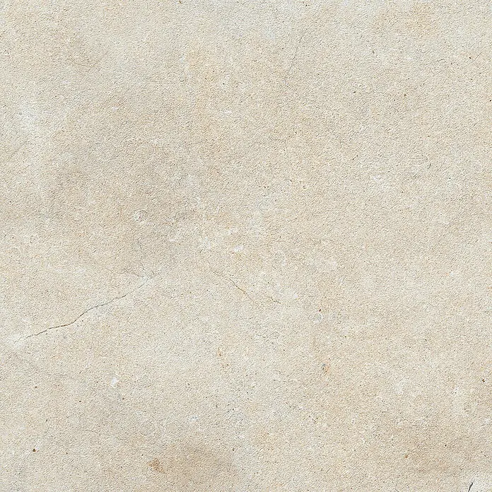 Marazzi Terrassenfliese Esterno 20T Jerusalem Avori50 x 100 x 2 cm, Hellbeige, Matt - Beige Betonstruktur mit subtilen Rissen und einer feinen, körnigen Oberfläche, ideal für Hintergründe und Texturen.