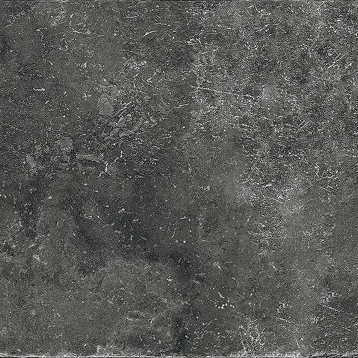 Terrassenfliese Cera 2.0 - 40,8 x 60,1 x 2 cm, Antiquus Carbon, Matt - Schwarze Steintextur mit subtilen Maserungen. Ideal für Hintergründe und Texturen in Designprojekten.
