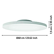 Eglo LED-Panel Turcona-Z (34,2 W, L x B x H: 60 x 60 x 7,5 cm, Weiß, RGB) | BAUHAUS
