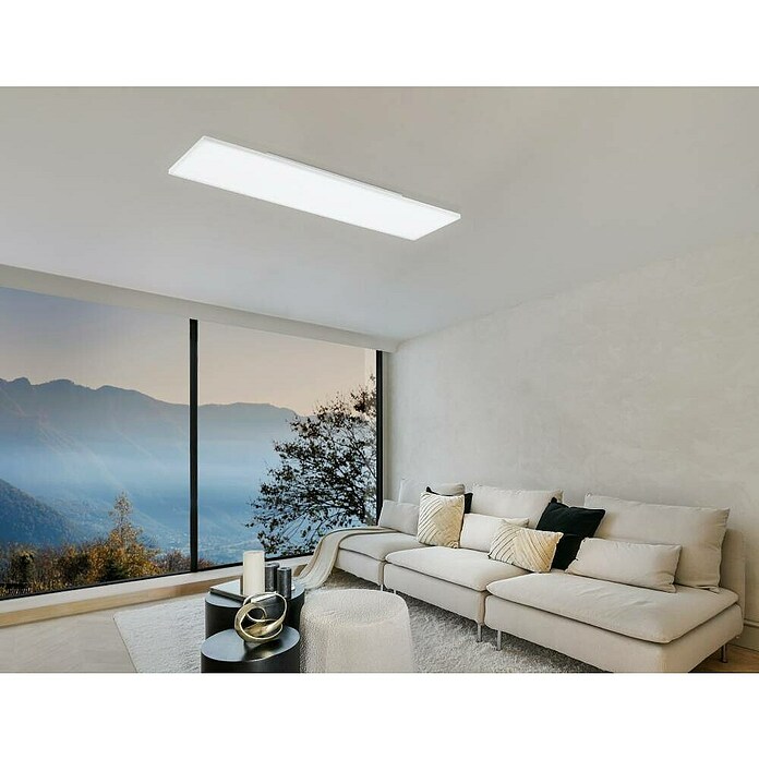 Eglo LED panel TURCONA-Z  (31,8 W, Do x Š x V: 120 x 30 x 5 cm, Bele barve, RGB) | 3016 - Deckenleuchte | CACB - Deckenleuchten | CAC - Indoorleuchten | CA - Beleuchtung | C - Elektro | BAUHAUS