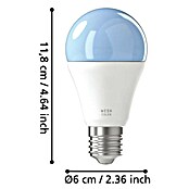 Eglo connect.z Smart-LED-Lampe Zigbee RGB/CCT (E27, Dimmbarkeit: Dimmbar, RGBW, 806 lm, 9 W) | BAUHAUS