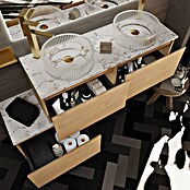 Artysan Encimera para lavabo Luxury (46 x 121 x 2 cm, White gold) | BAUHAUS