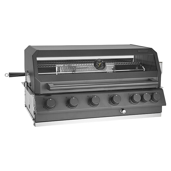 Kingstone Barbacoa de gas Cliff 6005-2 IR Black (Superficie de la parrilla (An x Pr): 90,5 x 45 cm, 24,2 kW, Número de quemadores: 6) | BAUHAUS