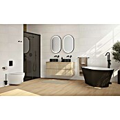 Camargue Bañera independiente Malmo (L x An: 70 x 150 cm, Negro/Blanco) | BAUHAUS