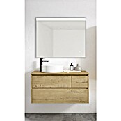 Mueble de lavabo Emma izquierda (L x An x Al: 45 x 100 x 50 cm, Nogal, Izquierda) | BAUHAUS