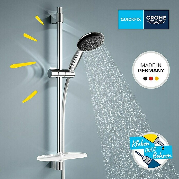 Grohe QuickFix Vitalio Start Brause-Set 110 II (Silber, Metall, Anzahl Strahlarten: 2 Stk.) | BAUHAUS