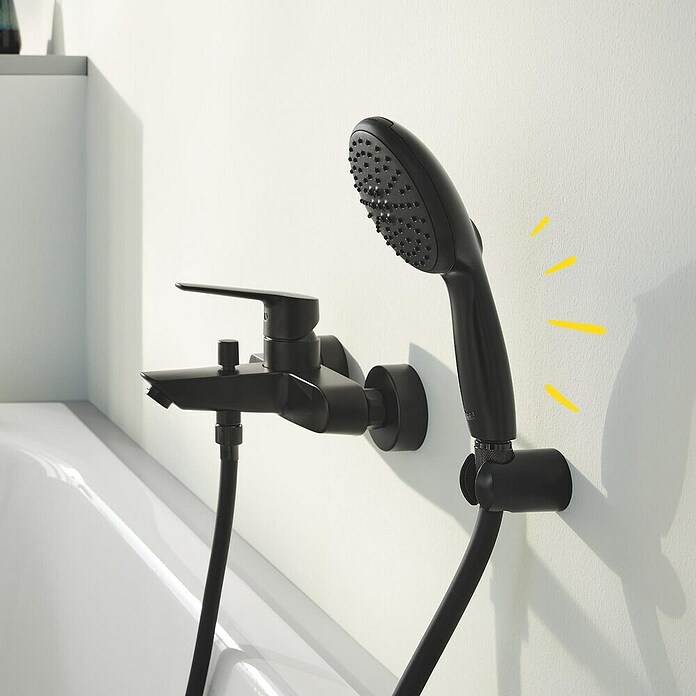 Grohe VitalioFlex Trend Cev za prho  (Dolžina: 150 cm, Plastika, Črna, Mat) | 3730 - Brauseschläuche Marke | DAFD - Brausen und Zubehör Marke | DAF - Armaturen Brausen | DA - Badausstattung/Bäderwelt | D - Sanitär | BAUHAUS