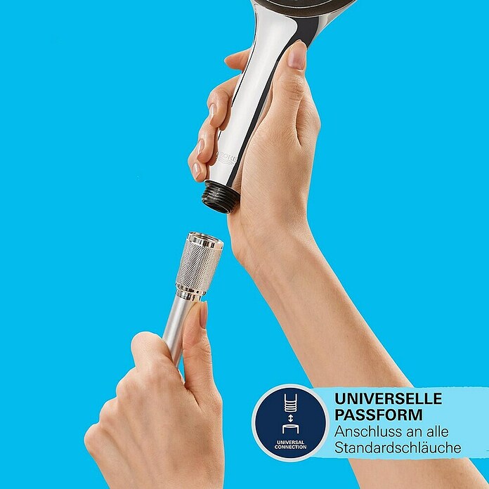 Grohe Handbrause Vitalio SmartActive 150 (Anzahl Funktionen: 3 Stk., Chrom, Rund) | BAUHAUS
