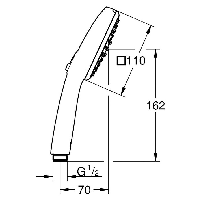 Grohe Vitalio Comfort Ručna tuš slušalica 110  (Broj funkcija: 2 Kom.) | BAUHAUS