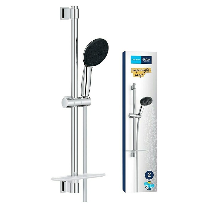 Grohe QuickFix Vitalio Start Brause-Set 110 II (Silber, Metall, Anzahl Strahlarten: 2 Stk.) | BAUHAUS