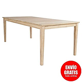 Sunfun Mesa de jardín Nour (L x An x Al: 200 x 100 x 76 cm, Madera de acacia, Natural)