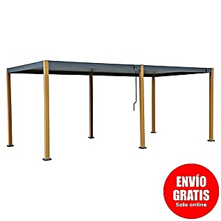 Sunfun Pérgola Andros (An x Pr: 579 x 294 cm, Color del armazón: Antracita/Marrón, Aluminio)