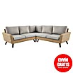 Sofá esquinero Royal Riviera (Beige, L x An x Al: 234 x 234 x 75 cm, Ratán sintético/Aluminio) | BAUHAUS