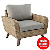 Sillón de jardín Royal Riviera (An x Pr x Al: 89 x 93 x 75 cm, Beige, Ratán sintético/Aluminio) | BAUHAUS