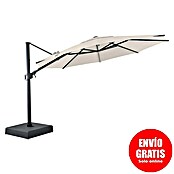 Sunfun Parasol de jardín Corfu (Crudo, Diámetro de cobertura: 400 cm) | BAUHAUS