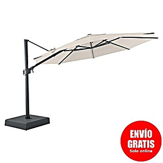 Sunfun Parasol de jardín Corfu (Crudo, Diámetro de cobertura: 400 cm)