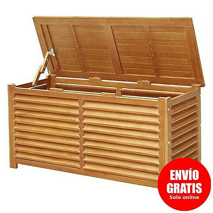 Sunfun Diana Baúl para jardín (Marrón, 127 x 51 x 62 cm, Madera)