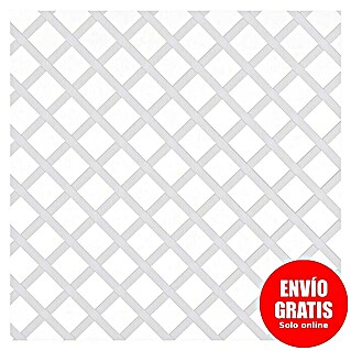 Celosía PVC 48 mm (An x Al: 1 x 2 m, Blanco)
