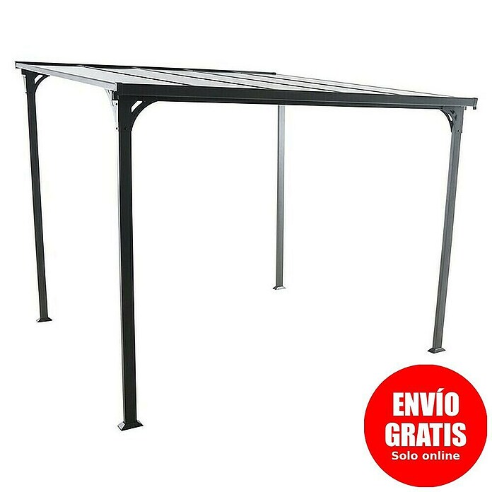 Sunfun Pérgola adosada (L x An: 300 x 300 cm, Antracita)