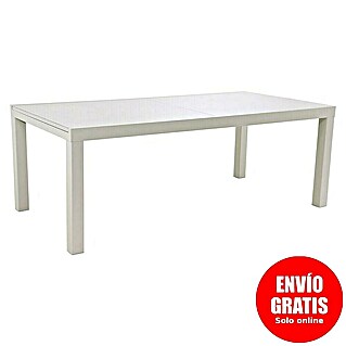 Sunfun Maja Mesa de jardín (L x An x Al: 300 x 100 x 74 cm, Fairstone, Extensible, Beige)