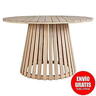 Sunfun Mesa de jardín Nour (Ø x Al: 120 x 74 cm, Madera de acacia, Natural)