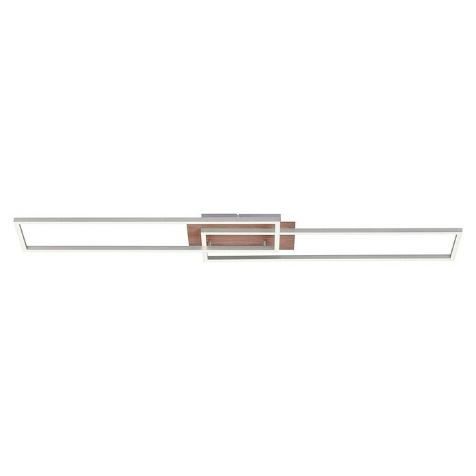 Just Light Plafón LED Iven (20 W, L x An x Al: 110 x 25 x 7 cm, Marrón, Blanco cálido) | BAUHAUS