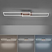 Just Light Plafón LED Iven (20 W, L x An x Al: 110 x 25 x 7 cm, Marrón, Blanco cálido) | BAUHAUS