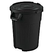 Rotho Standard Mülleimer Titan mit Deckel (85 l, Kunststoff, Schwarz) | BAUHAUS