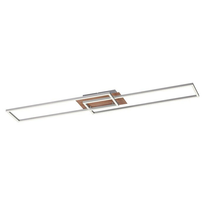 Just Light Plafón LED Iven (20 W, L x An x Al: 110 x 25 x 7 cm, Marrón, Blanco cálido) | BAUHAUS