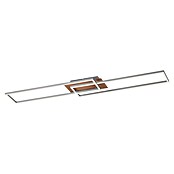 Just Light Plafón LED Iven (20 W, L x An x Al: 110 x 25 x 7 cm, Marrón, Blanco cálido) | BAUHAUS
