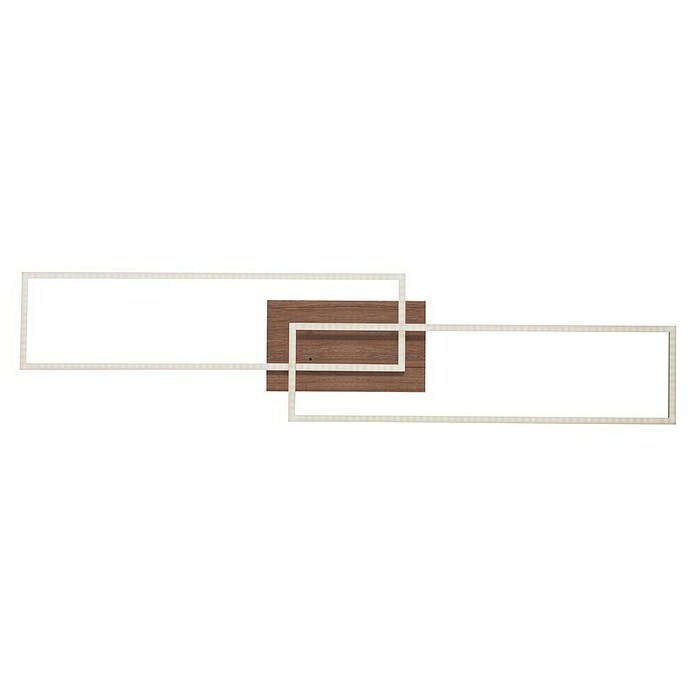 Just Light Plafón LED Iven (20 W, L x An x Al: 110 x 25 x 7 cm, Marrón, Blanco cálido) | BAUHAUS