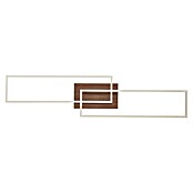 Just Light Plafón LED Iven (20 W, L x An x Al: 110 x 25 x 7 cm, Marrón, Blanco cálido) | BAUHAUS