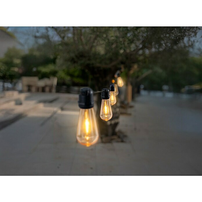 New Garden Guirnalda y pack de bombillas Allegra (Redonda, 10 ud.) | BAUHAUS