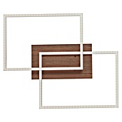 Just Light Plafón LED Iven (15 W, L x An x Al: 50,4 x 42 x 7 cm, Marrón, Blanco cálido) | BAUHAUS
