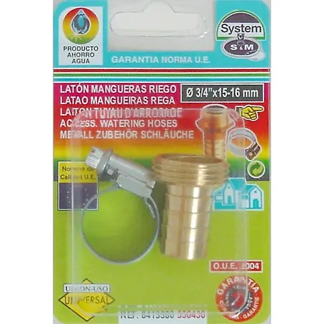 Adaptador para manguera Macho