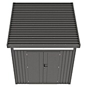 Gardol Spremište Cubus  (Vanjska dimenzija uklj. krovni prevjes (Š x D): 230 x 230 cm, Metal, Crna) | BAUHAUS