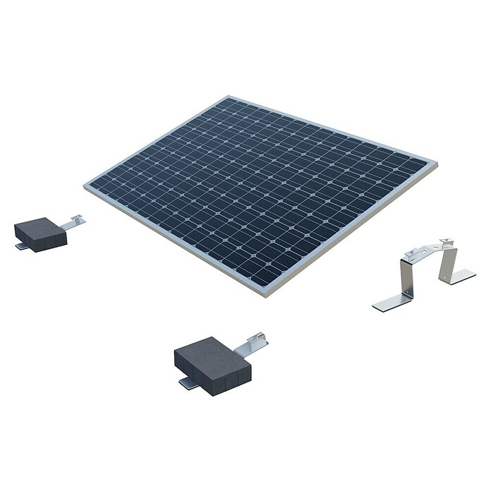 Solavento Befestigungs-Set (Passend für: 12 Solarmodule (6x2), Witterungsbeständig, Geeignet für: Flachdach, Gesamtstückzahl: 69 Stk.) | BAUHAUS