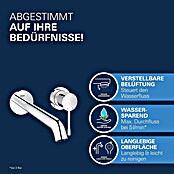 Grohe Essence Wand-Waschtischarmatur L-Size (2-Loch, Chrom, Glänzend)